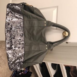Army green duffle bag